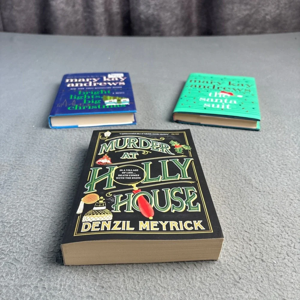 Christmas Book Bundle Mary Kay Andrews Denzil Meyrick Mystery Fiction 3 Books
